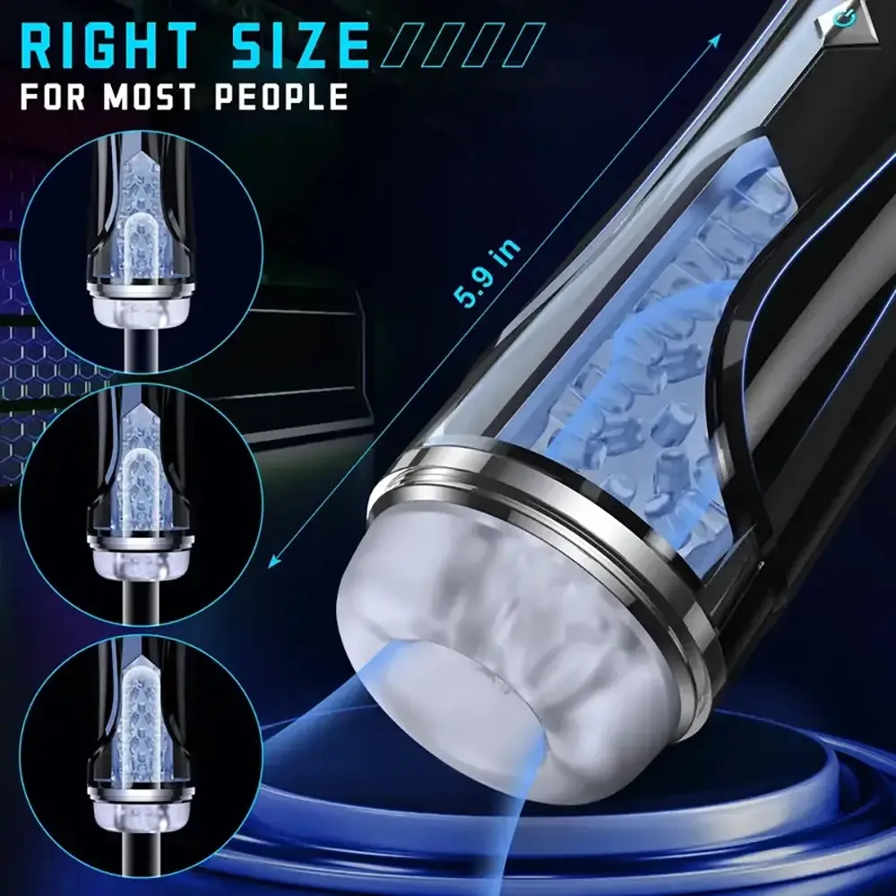 7 Thrusting Vibration Hands Free Blowjob Machine Auto Masturbator