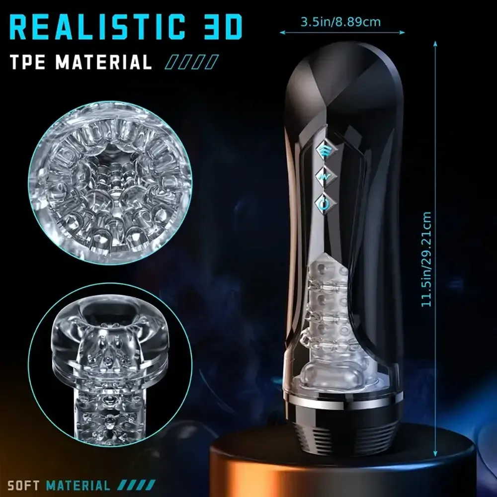 7 Thrusting Vibration Hands Free Blowjob Machine Auto Masturbator
