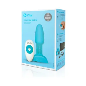 b-Vibe Rimming Petite Rotating and Vibrating Remote Control Plug Teal