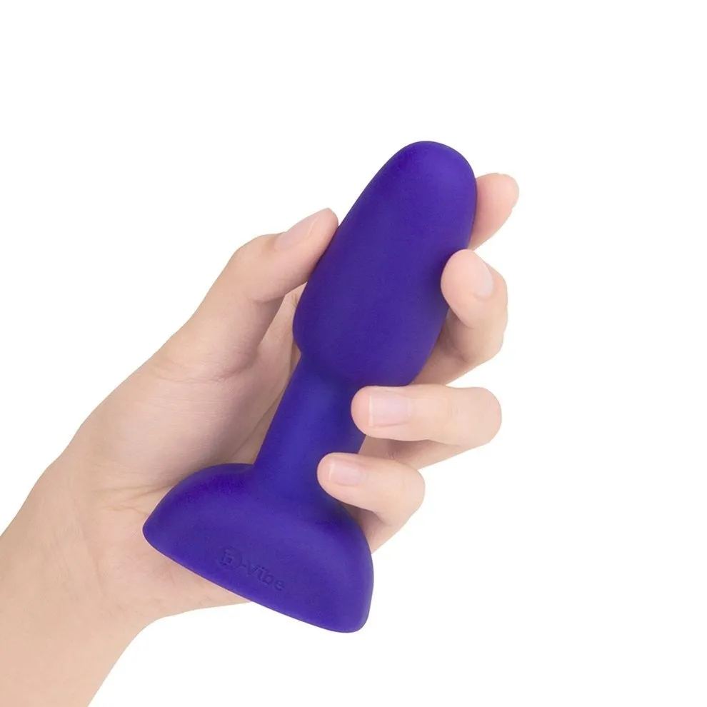 B-Vibe Rimming Plug Petite Purple Vibrating Anal Plug Butt USB Sex Toy