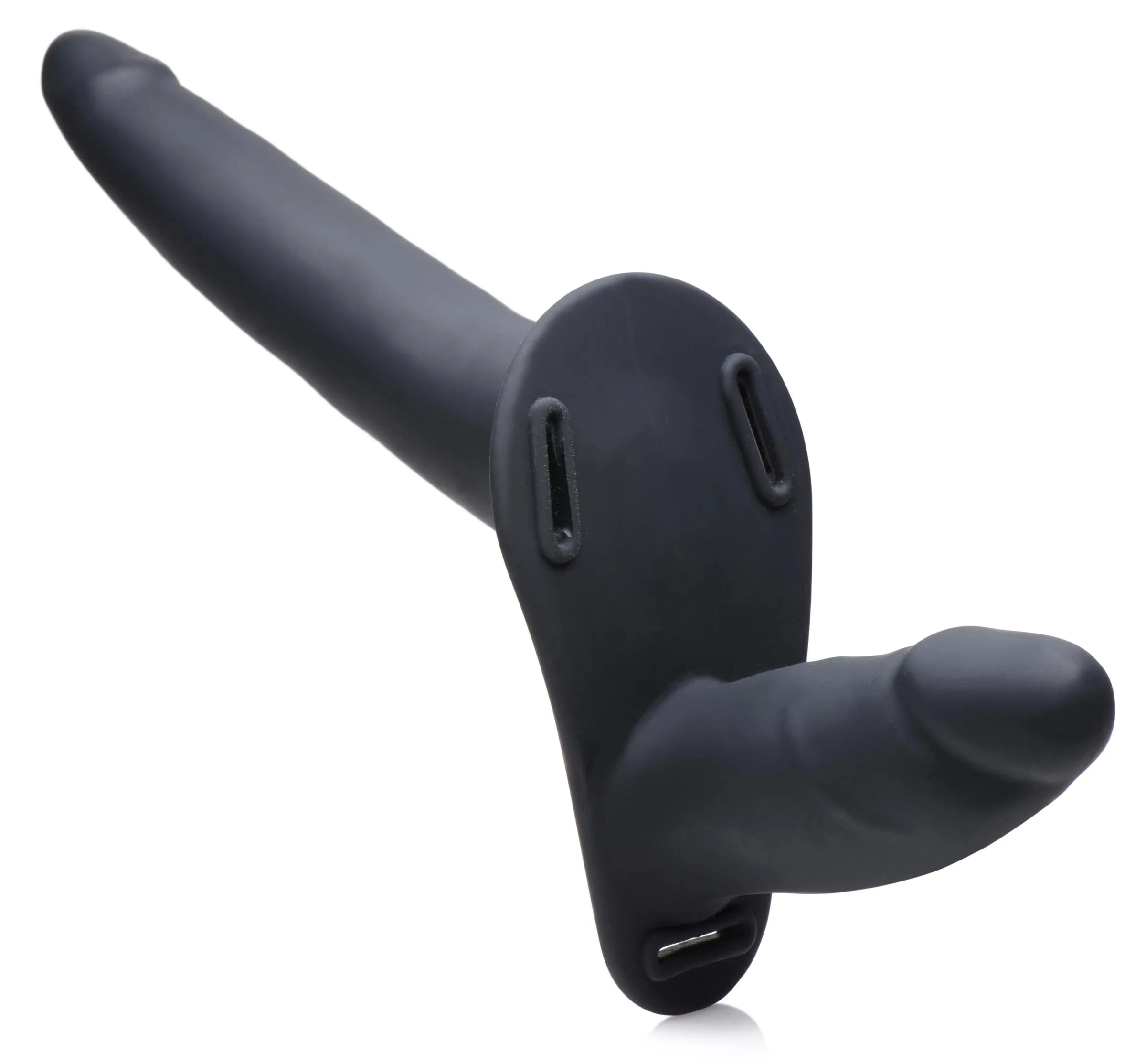 Beginner Vibrating Double Dildo With Harness And Remote