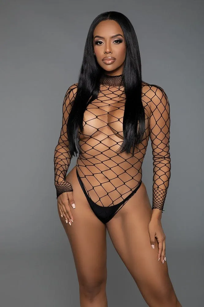 BeWicked Dancing All Night Black Bodystocking