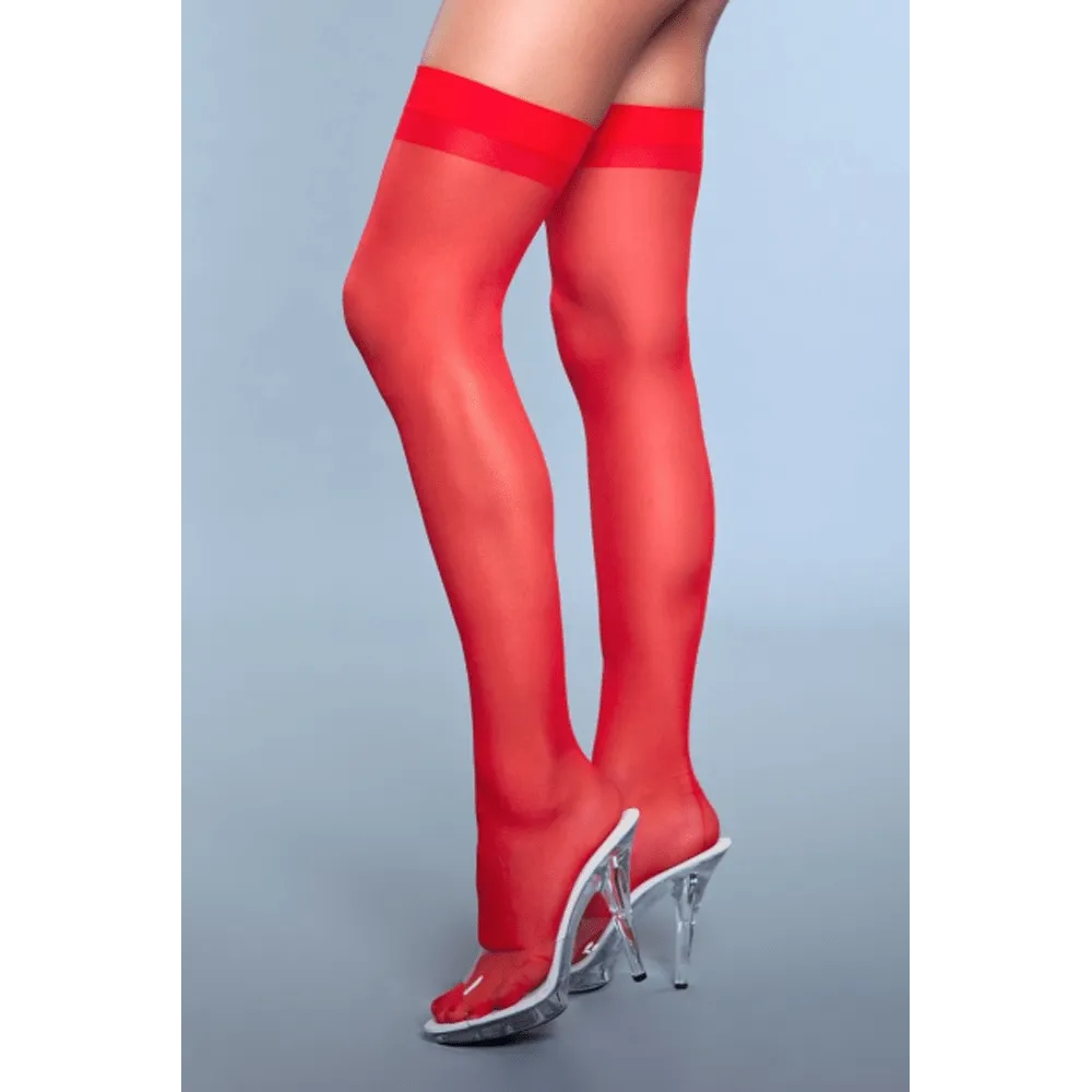 BeWicked Favorite Day Red Thigh Highs