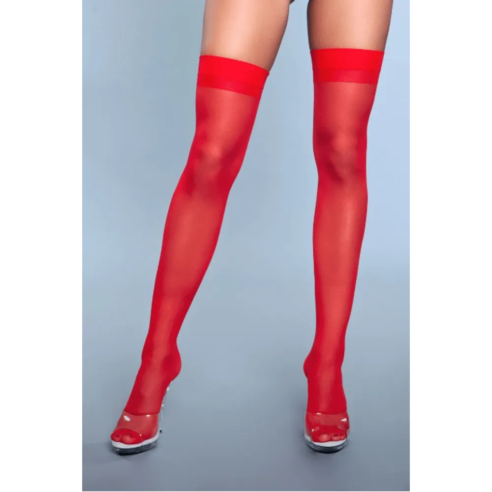 BeWicked Favorite Day Red Thigh Highs