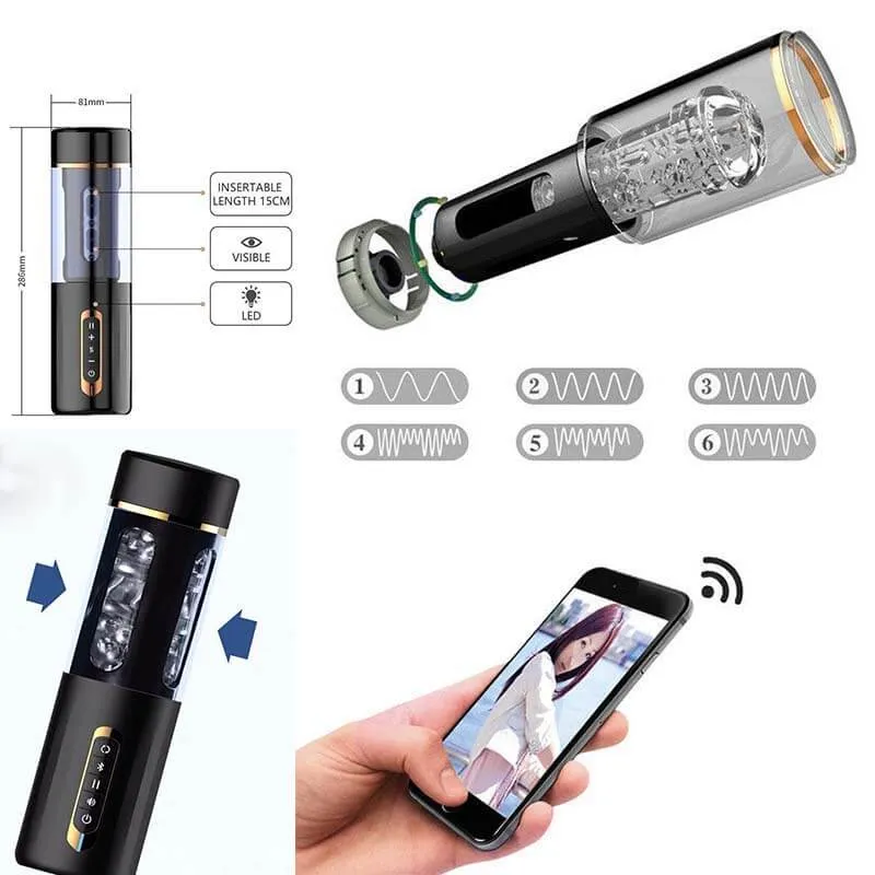 Bluetooth Sex Toy Thrusting Auto Blow New Masturbator