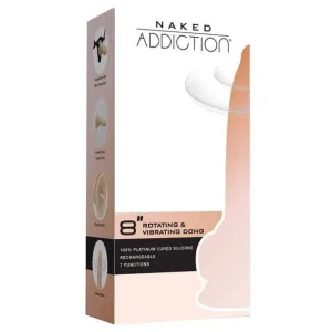 BMS - Naked Addiction Rotating and Vibrating Dong 8 (Beige)