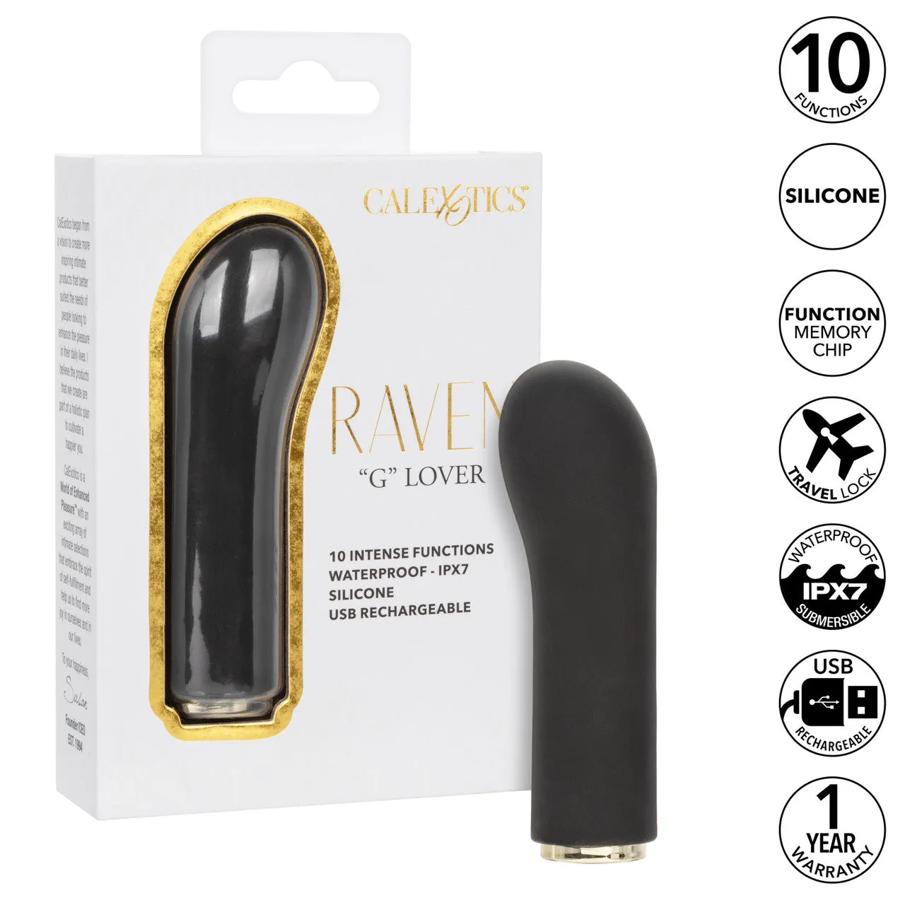 CalExotics Raven Lover Vibrator Rechargeable