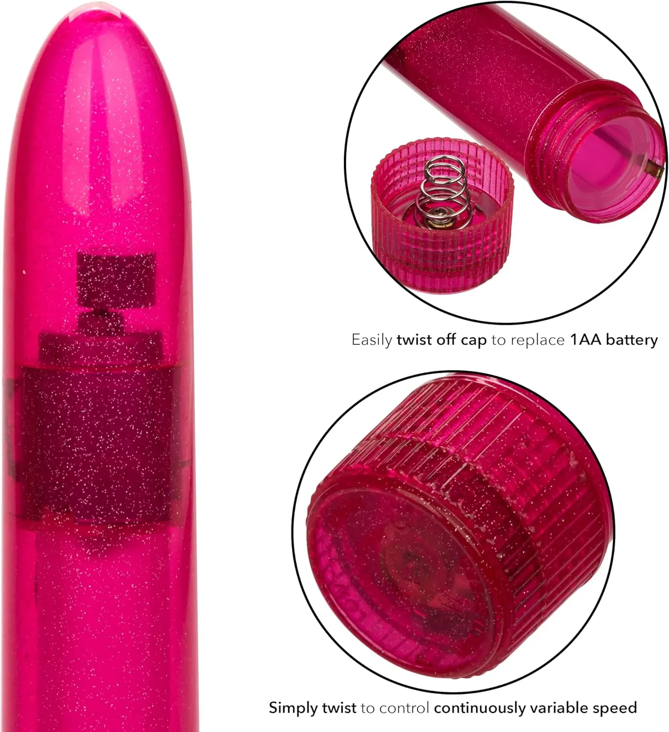 Calexotics Shane's World Sparkle Vibe Pink Vibrator