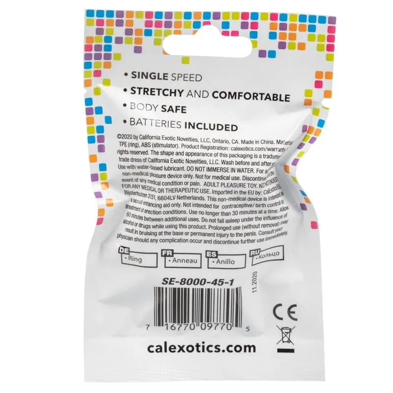 Calexotics Vibrating Ring Foil Pack Blue