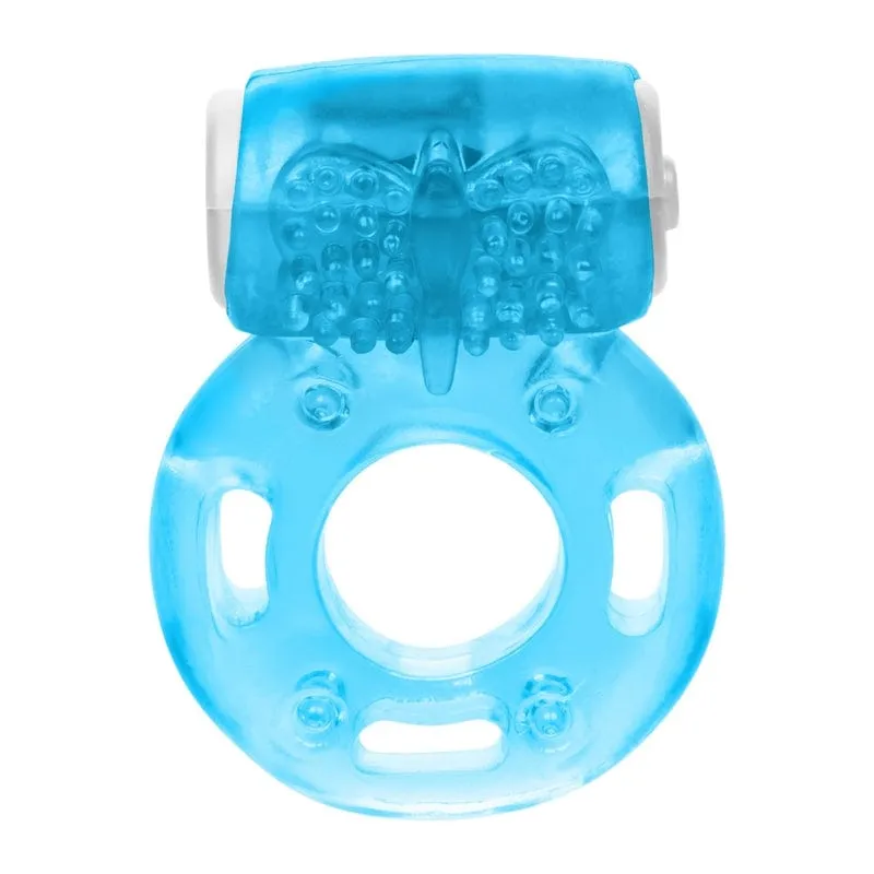 Calexotics Vibrating Ring Foil Pack Blue