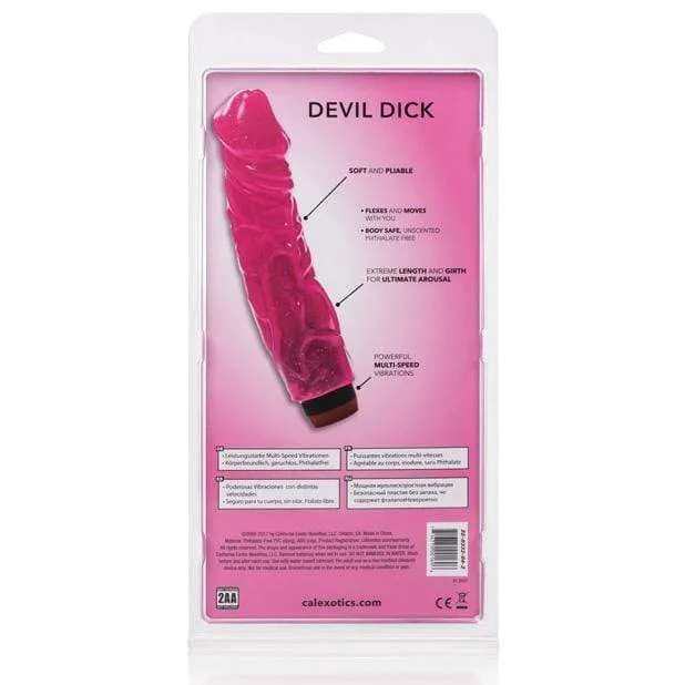 California Exotics - Hot Pinks Devil Dick Vibrating Dildo 6.5 (Pink)