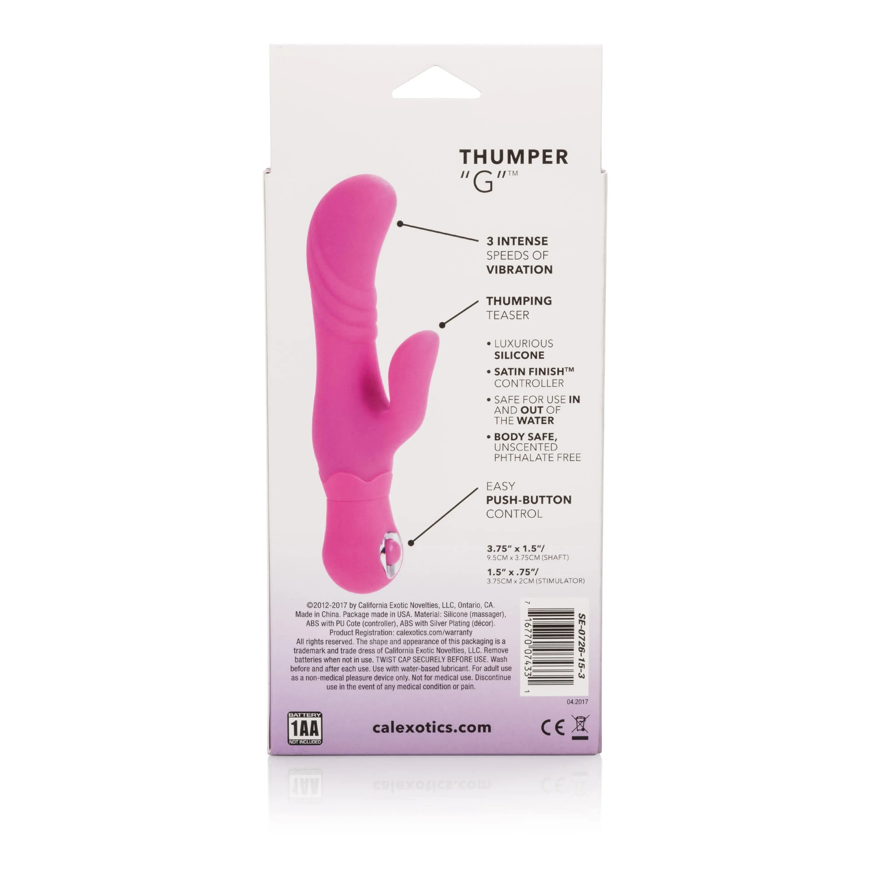 California Exotics - Posh Silicone Thumper G Rabbit Vibrator