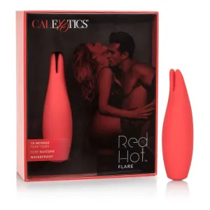 California Exotics - Red Hot Flare Rechargeable Clit Massager (Red)