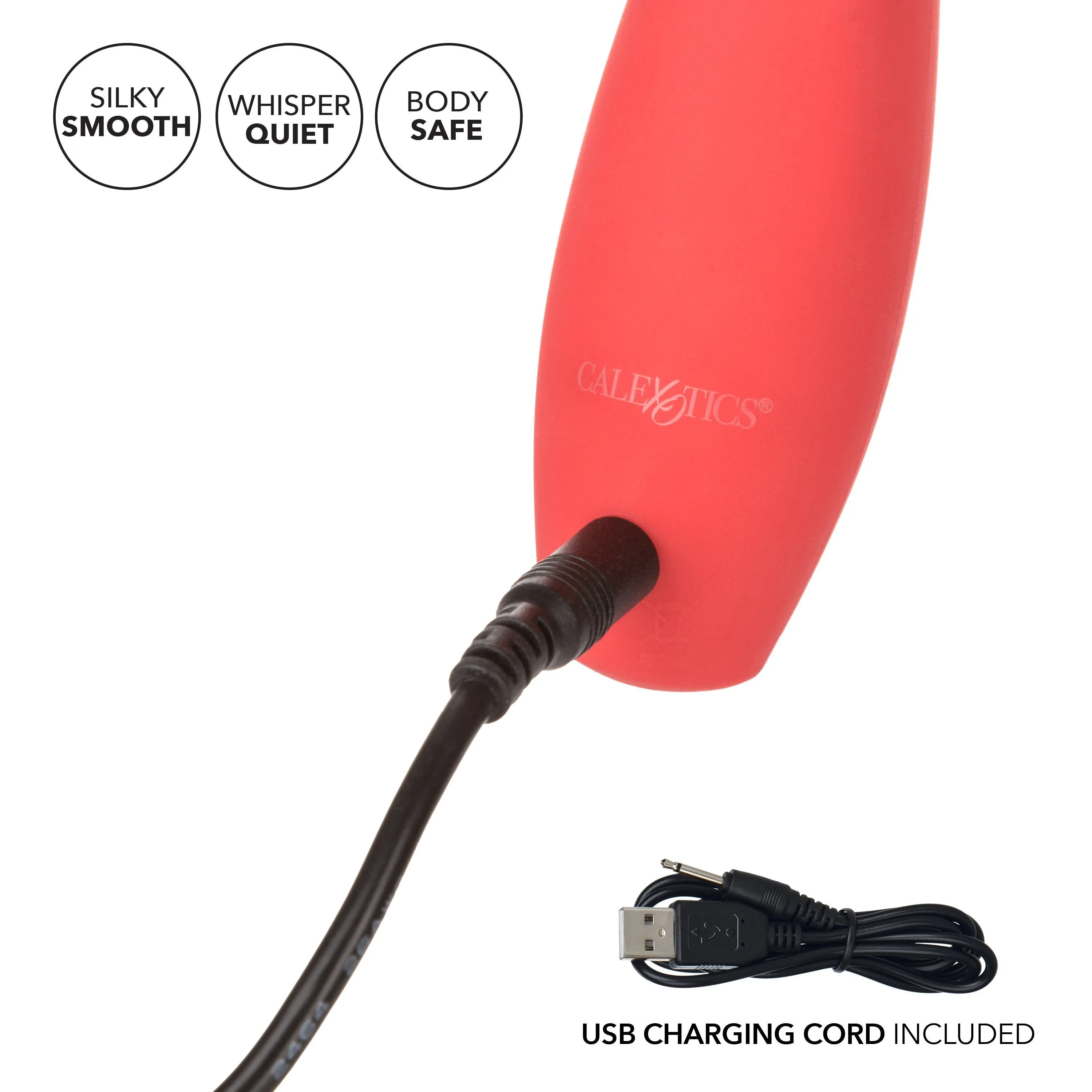 California Exotics - Red Hot Flare Rechargeable Clit Massager (Red)