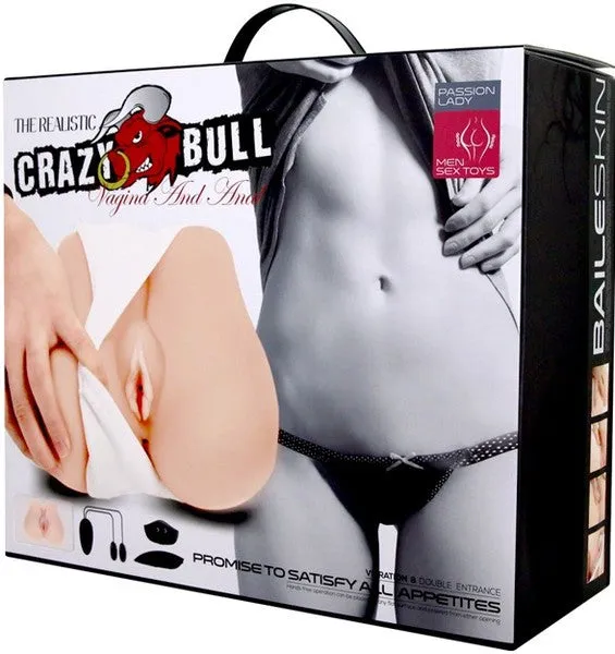 Crazy Bull Missionary Vibrating Vagina Anal Male Masturbator Stroker