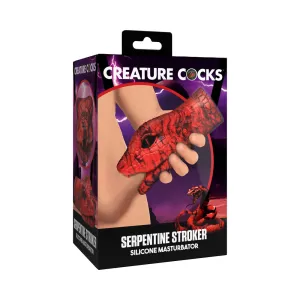 Creature Cocks Serpentine Stroker Silicone Masturbator Red