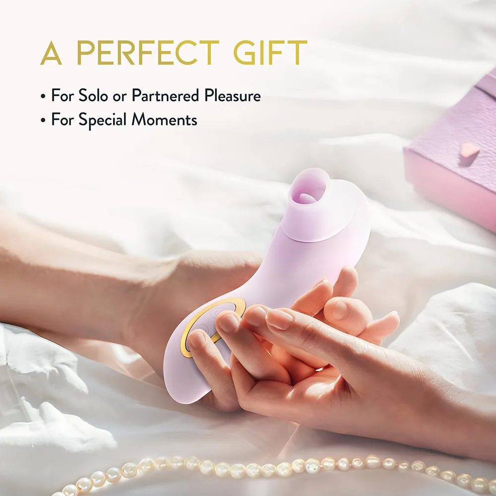 Delice Fleur Clitoral Fluttering & Suction Personal Massager Barely Purple