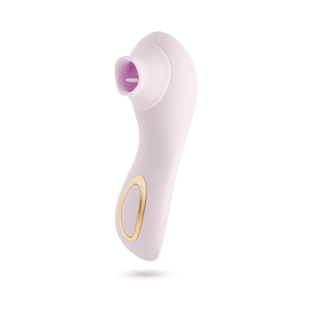 Delice Fleur Clitoral Fluttering & Suction Personal Massager Barely Purple