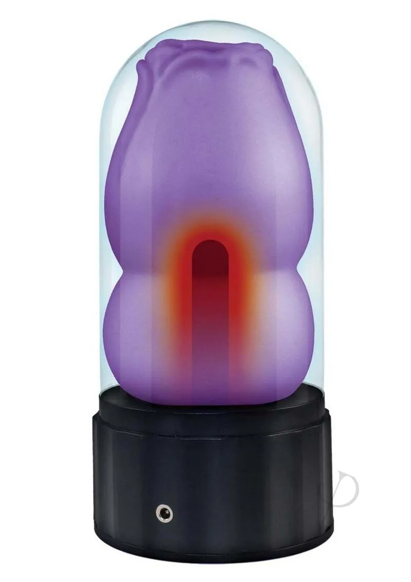 Delite Heated Rose Masturbator Purple