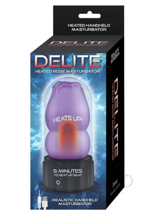 Delite Heated Rose Masturbator Purple