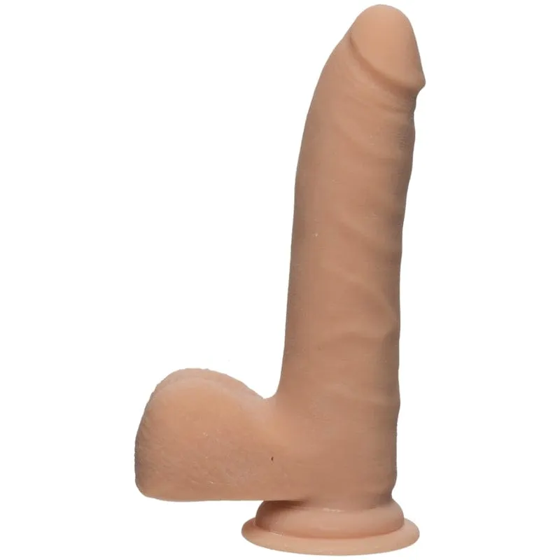 Doc Johnson The D Realistic D UltraSkyn Slim 7 with Balls Vanilla
