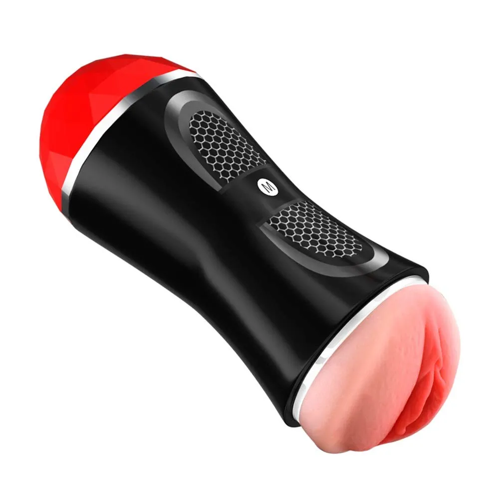 Double Sided Pocket Pussy Vagina And Mouth Glans Trainer