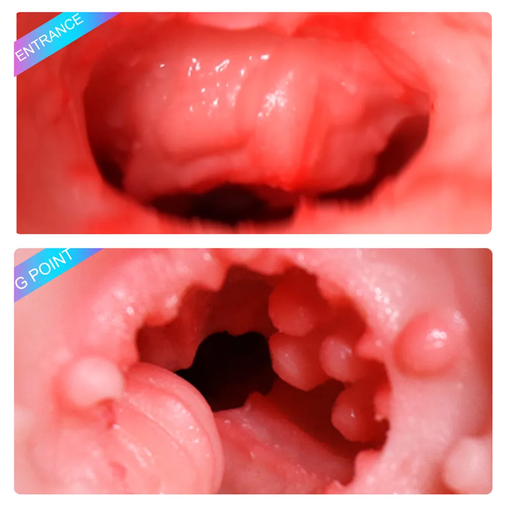 Double Sided Pocket Pussy Vagina And Mouth Glans Trainer