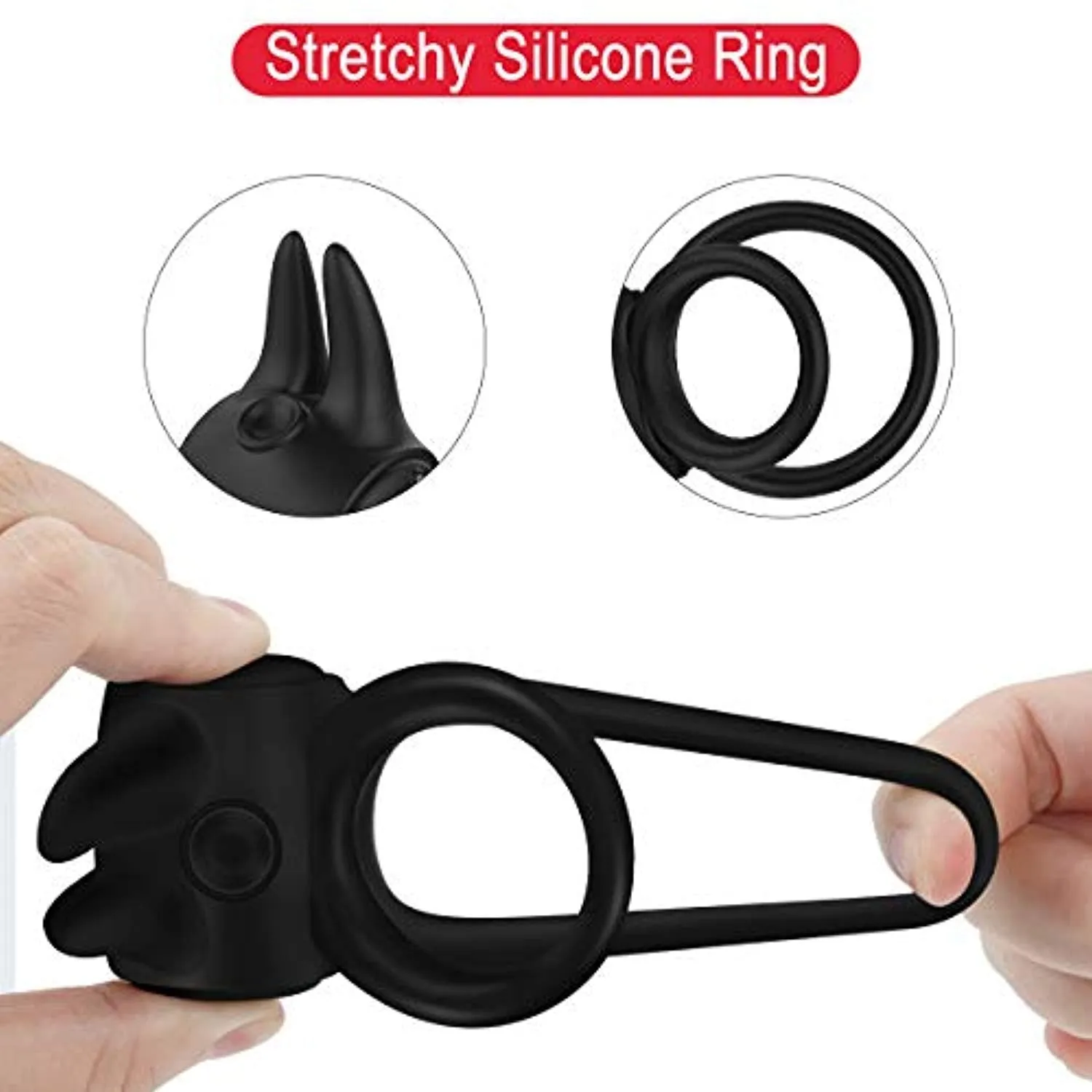 Double Single Loops Cock Ring Wireless Vibrator For Women Sex Toy