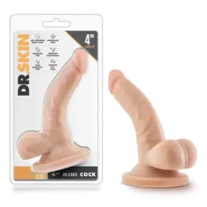 Dr Skin Mini Cock Realistic Dildo With Balls 4 by Blush Novelties