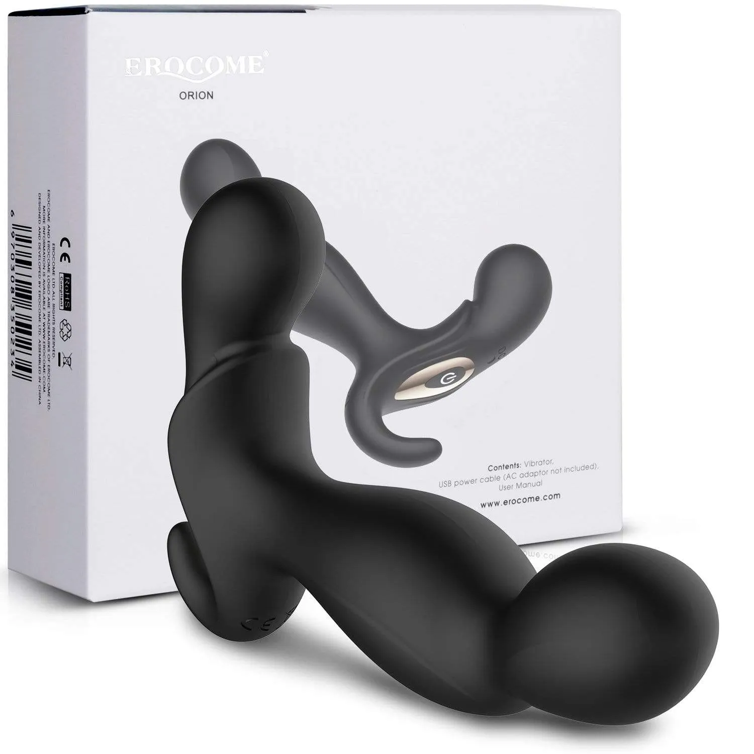 Erocome - Orion Vibrating Prostate Massager (Black)