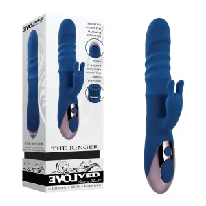 Evolved The Ringer Thrusting Rabbit Vibrator Rechargeable Telescopic Sex Toy