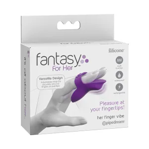 Fantasy For Her Rechargeable Adjustable Silicone Her Finger Vibe Purple