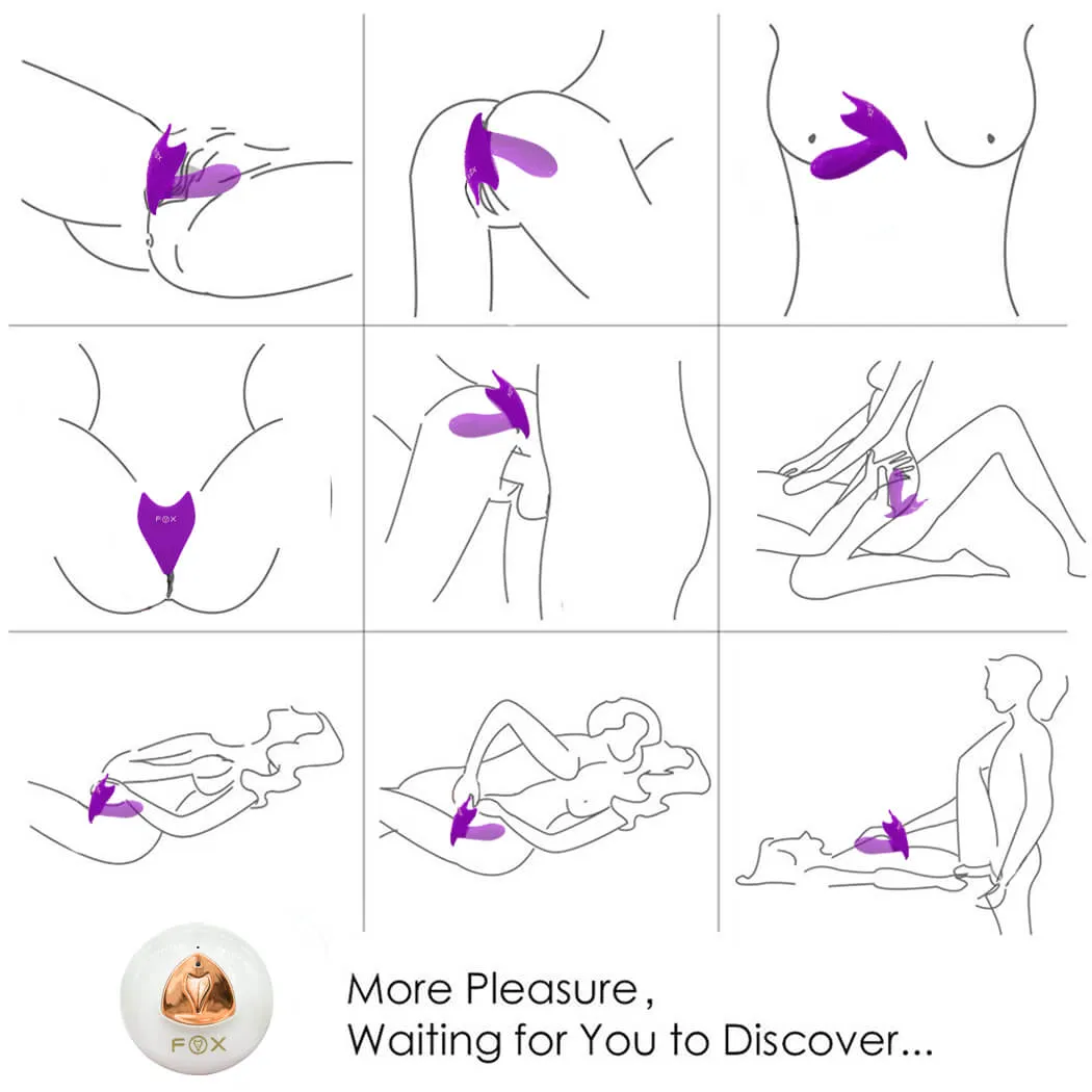 FOX Dildo Vibrator Remote Control Massage Fox Vibrator