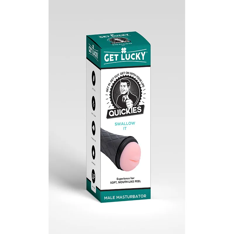 Get Lucky Quickies Swallow It Male Masturbator