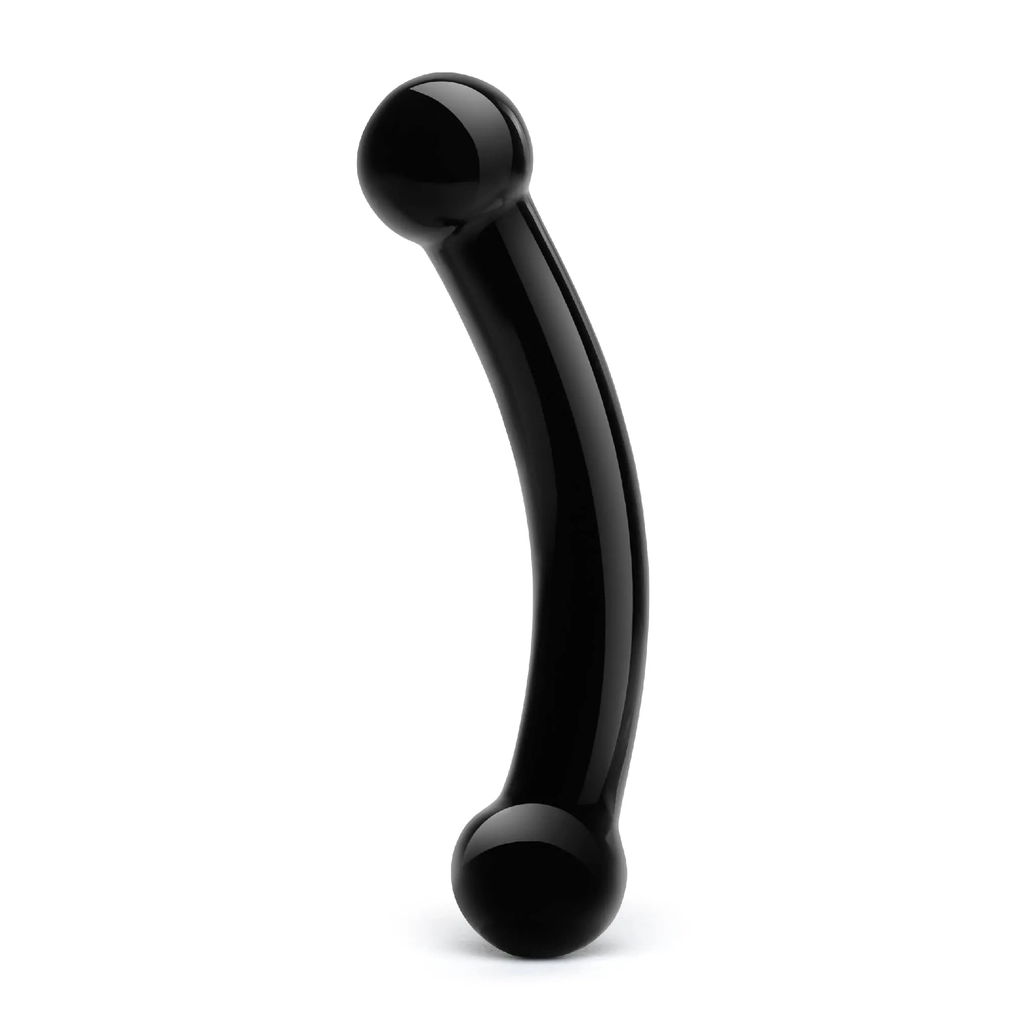 Glas - Double Bull Glass Dildo 5.5 (Black)