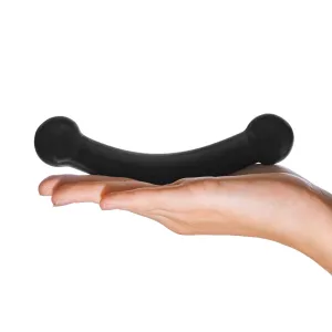 Glas - Double Bull Glass Dildo 5.5 (Black)