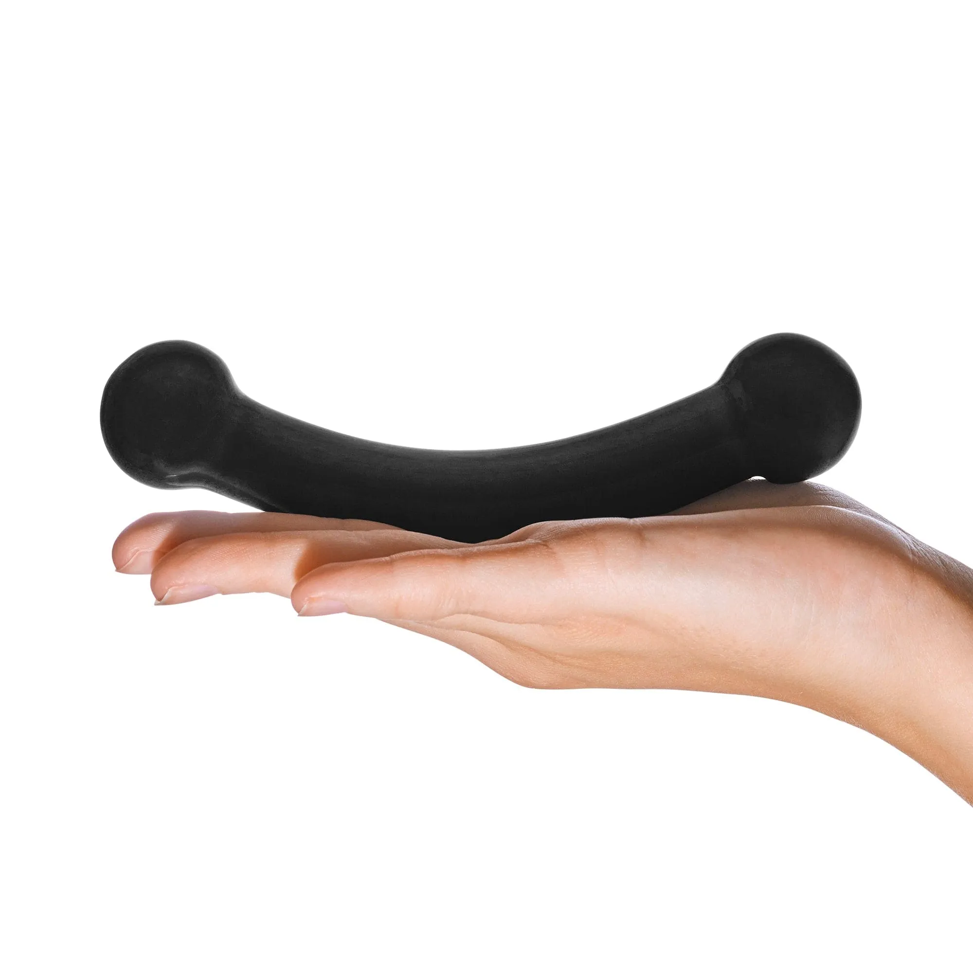Glas - Double Bull Glass Dildo 5.5 (Black)