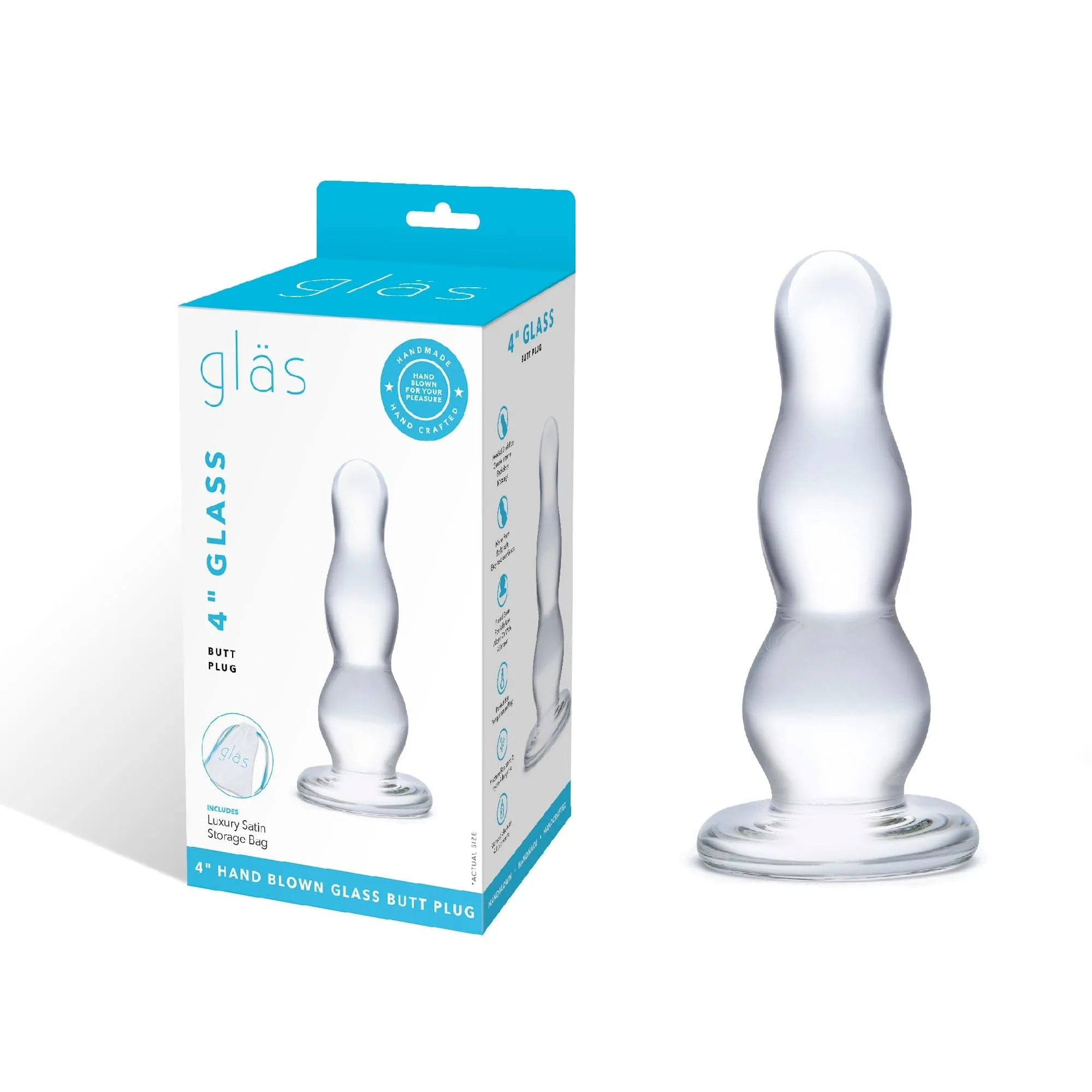 Glas - Glass Butt Plug 4 (Clear)