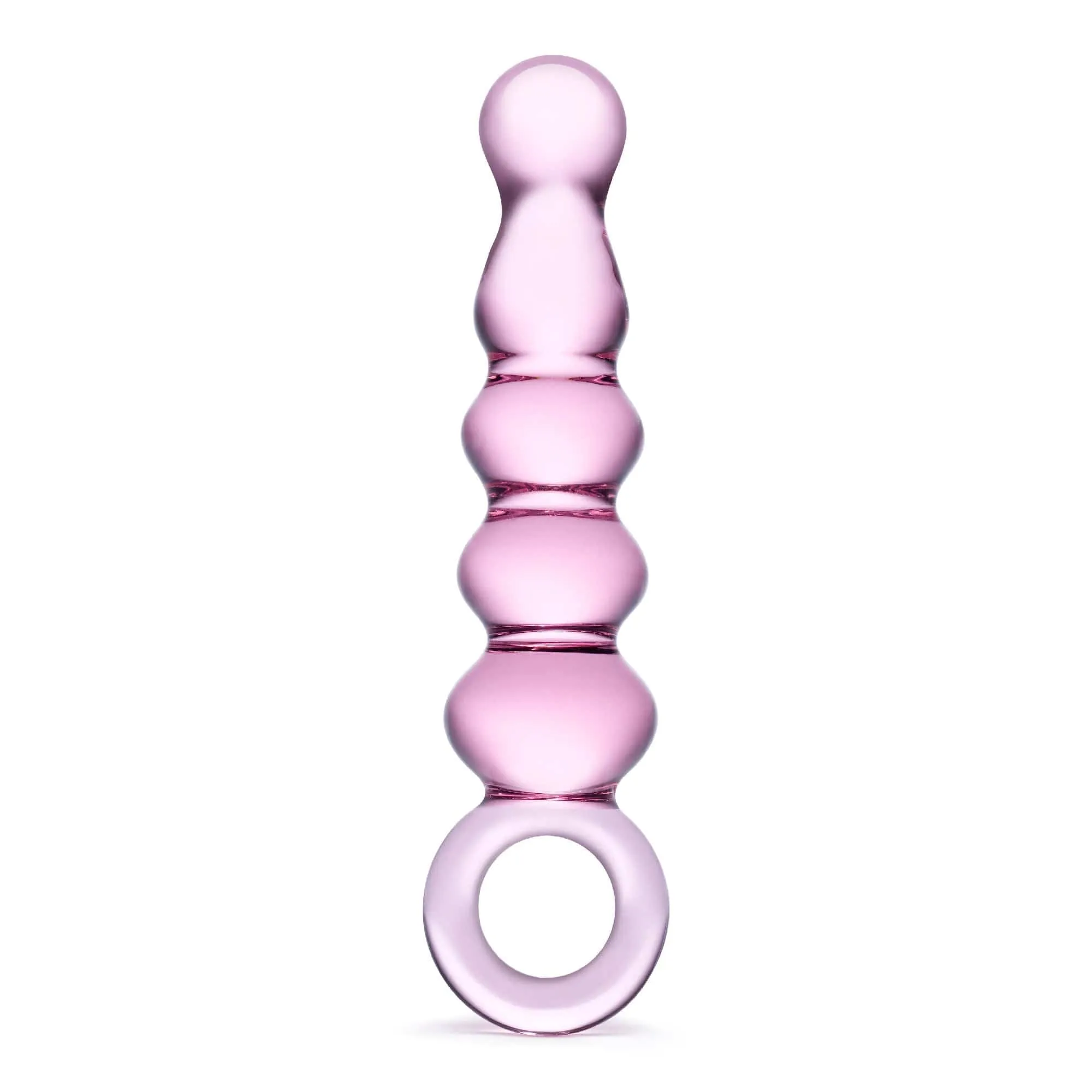 Glas - Quintessence Beaded Glass Anal Slider Dildo 7.5 (Pink)