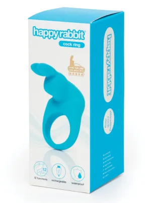 Happy Rabbit Rechargeable Cock Ring Blue