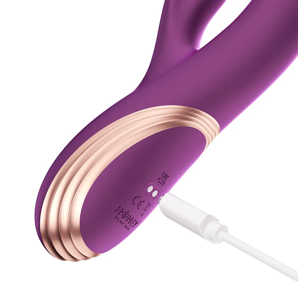 Honey Play Box Gem Pressure Sensing App-Controlled Twin Balls Rabbit Purple