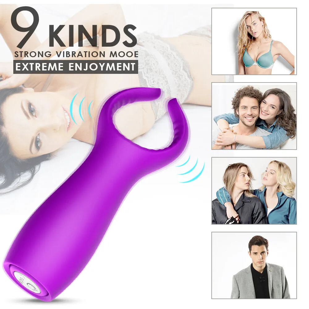 Mini Lock Ring Compact Detachable AV Vibrator