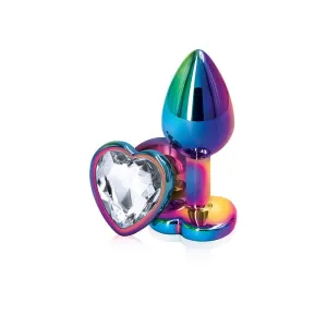 NS Novelties Rear Assets Clear Heart Butt Plug Small