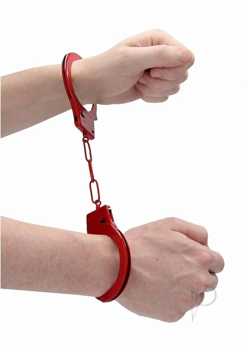 Ouch Beginners Handcuffs Red