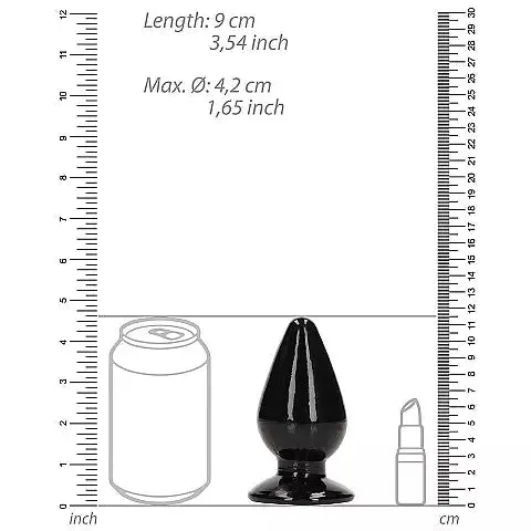 Realrock Crystal Clear Anal Plug 4.5 by Shots