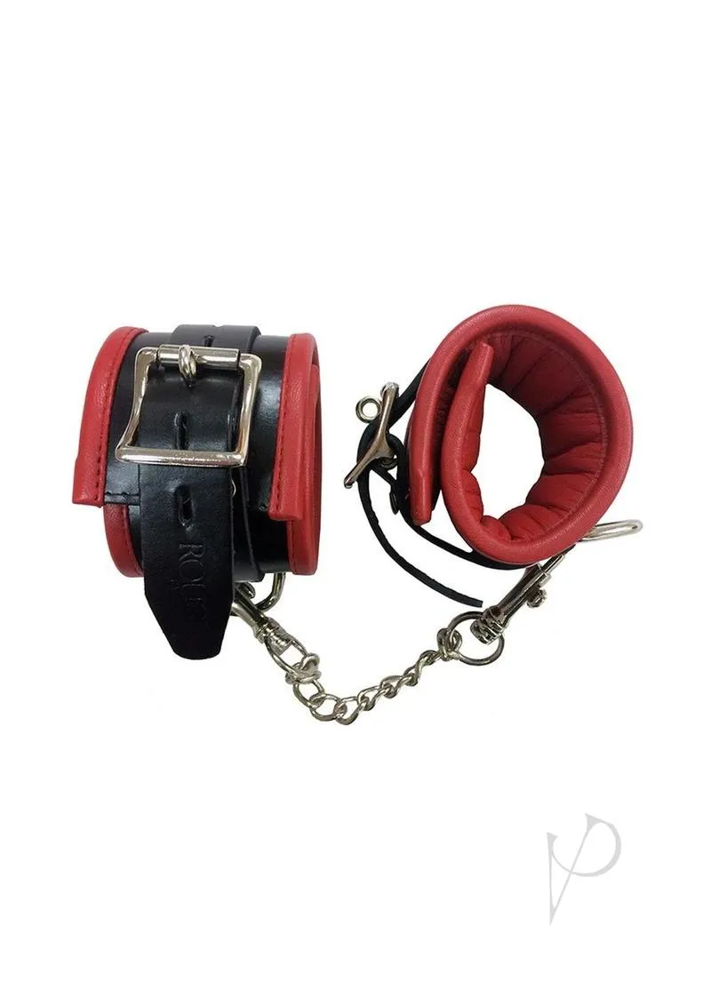 Rouge Padded Ankle Cuff Black/red