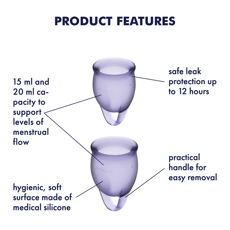 Satisfyer - Feel Confident Menstrual Cup Set
