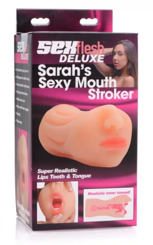 SEXFLESH SARAHS SEXY MOUTH STROKER