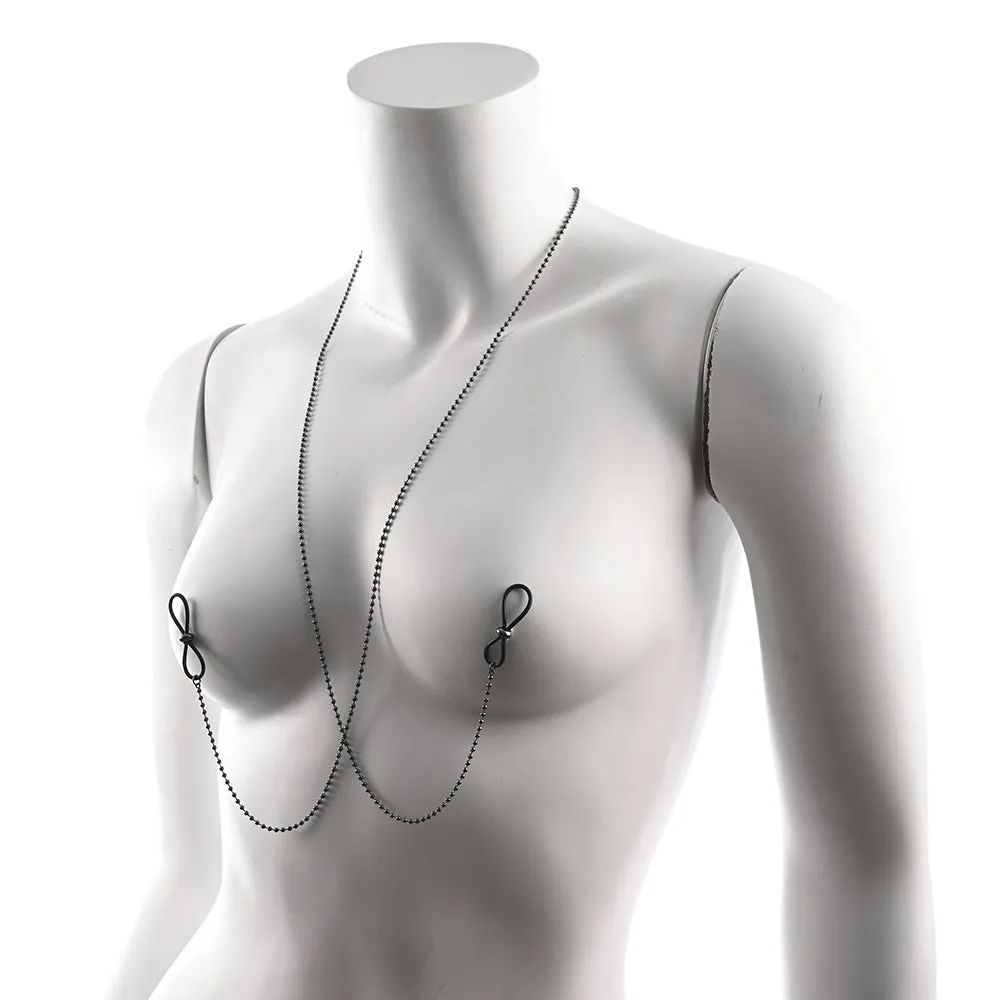 Sportsheets Sex & Mischief Ex's & Oh's Body Jewelry with Nipple Ties