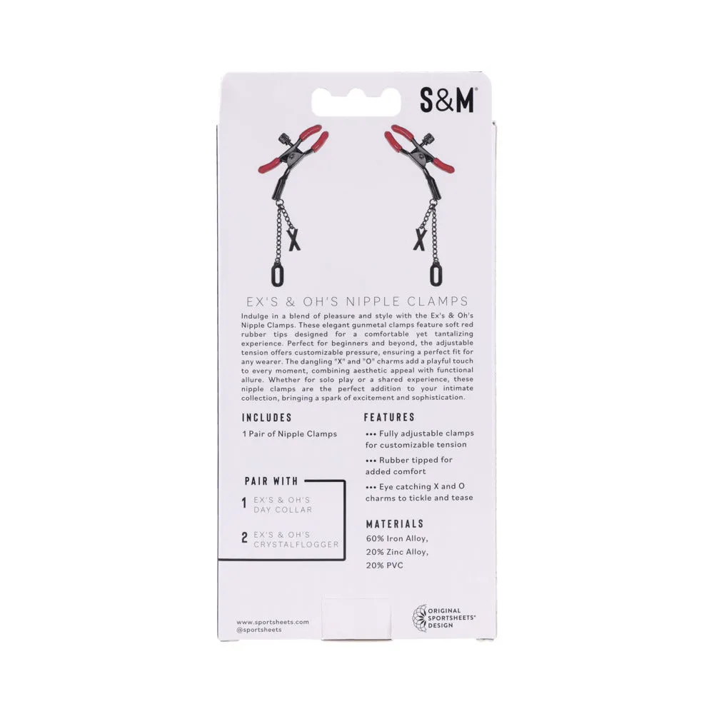 Sportsheets Sex & Mischief Ex's & Oh's Nipple Clamps